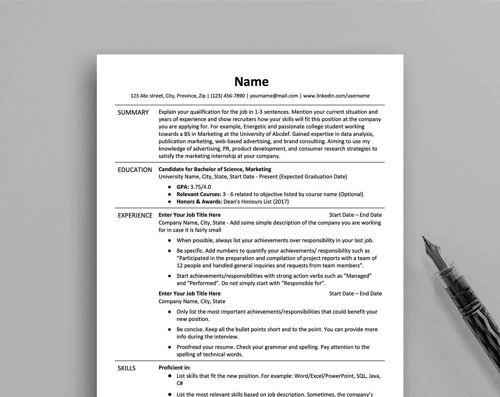 Free Resume Builder at ElegantResume